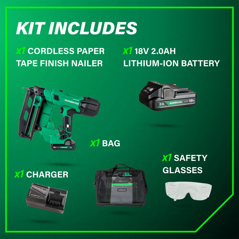 Metabo HPT NT1865DAA 18V MultiVolt Brushless 15-Gauge Angled