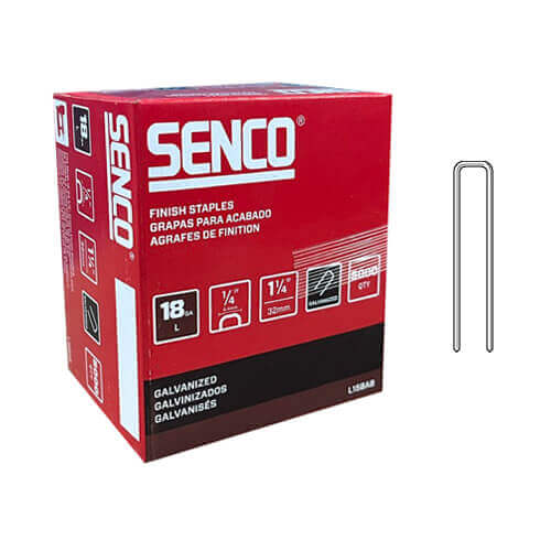 SENCO DA13EABR 1" 15 Gauge Galvanized Finish Nails - 1,000 Count Pack For Trim Work