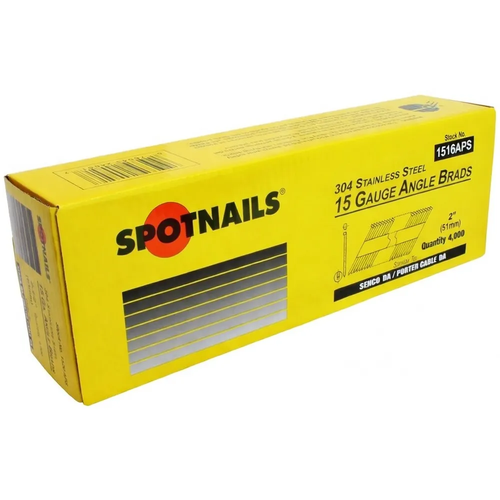 DA-Style 15-Gauge Angled Finish Nails | Senco, Simpson, Spotnail