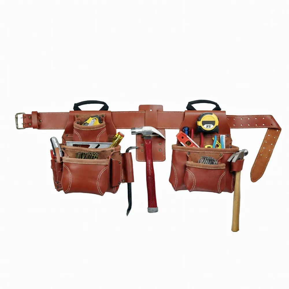 CLC 21448 4-Piece Leather Pro Framer's Tool Bag Set S-M-L | DHC