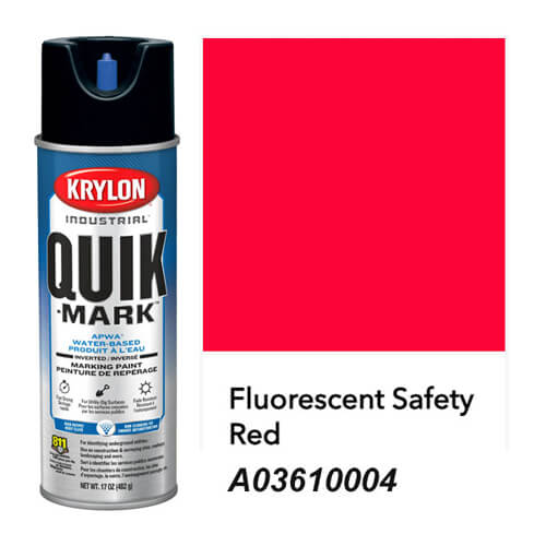 Krylon Quik-Mark 17 oz Water-Based Inverted Marking Paint - Fluorescent ...
