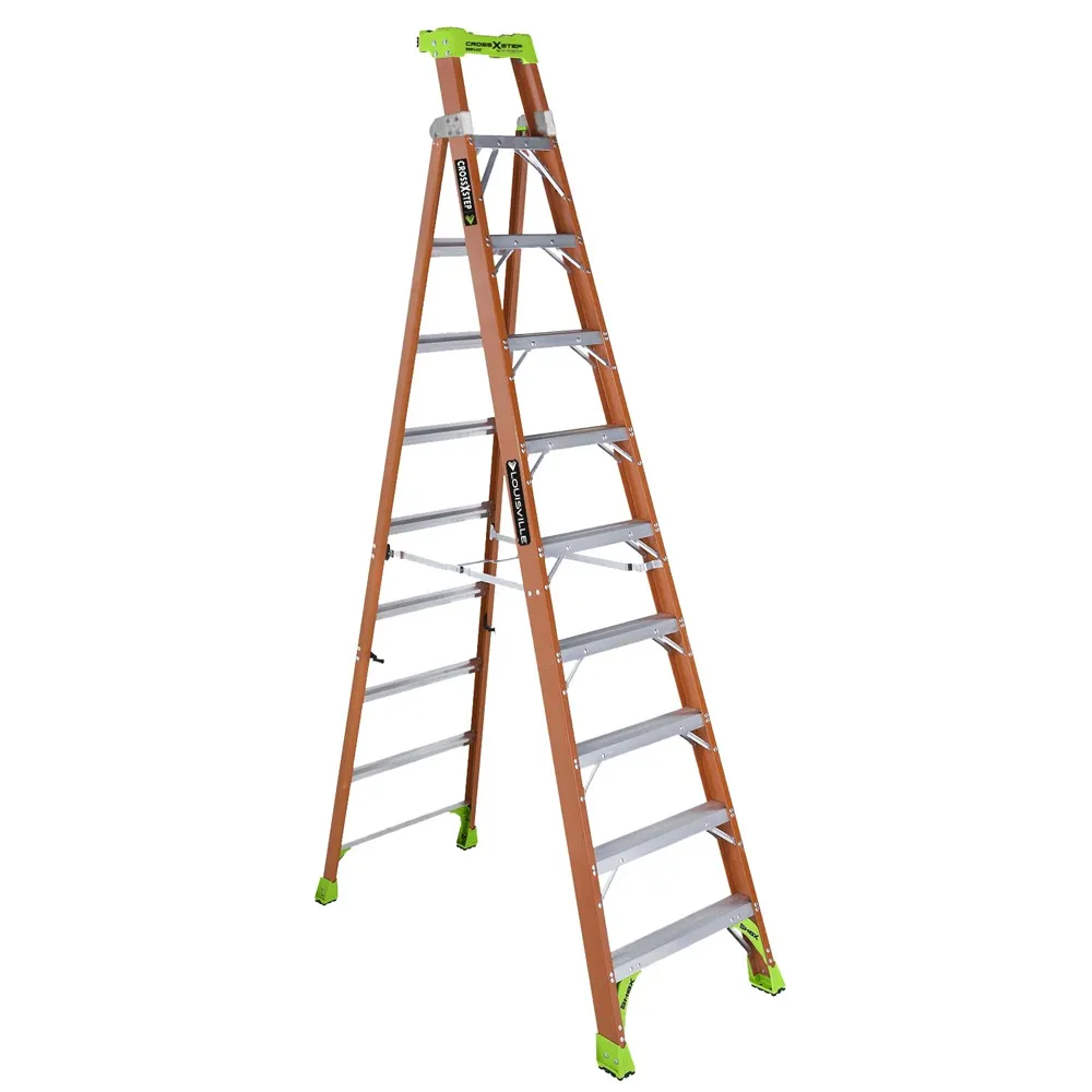 Louisville Ladder FXS1510 10' Type 1A Cross Fiberglass Step Ladder