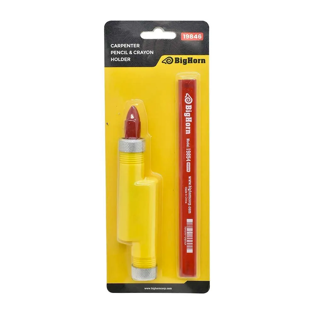 Big Horn 19846 Carpenter's Dual Marker Holder with Pencil and