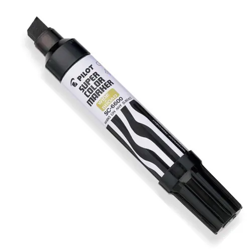 Pilot SC660BLK Refillable Black Super Color Jumbo Marker