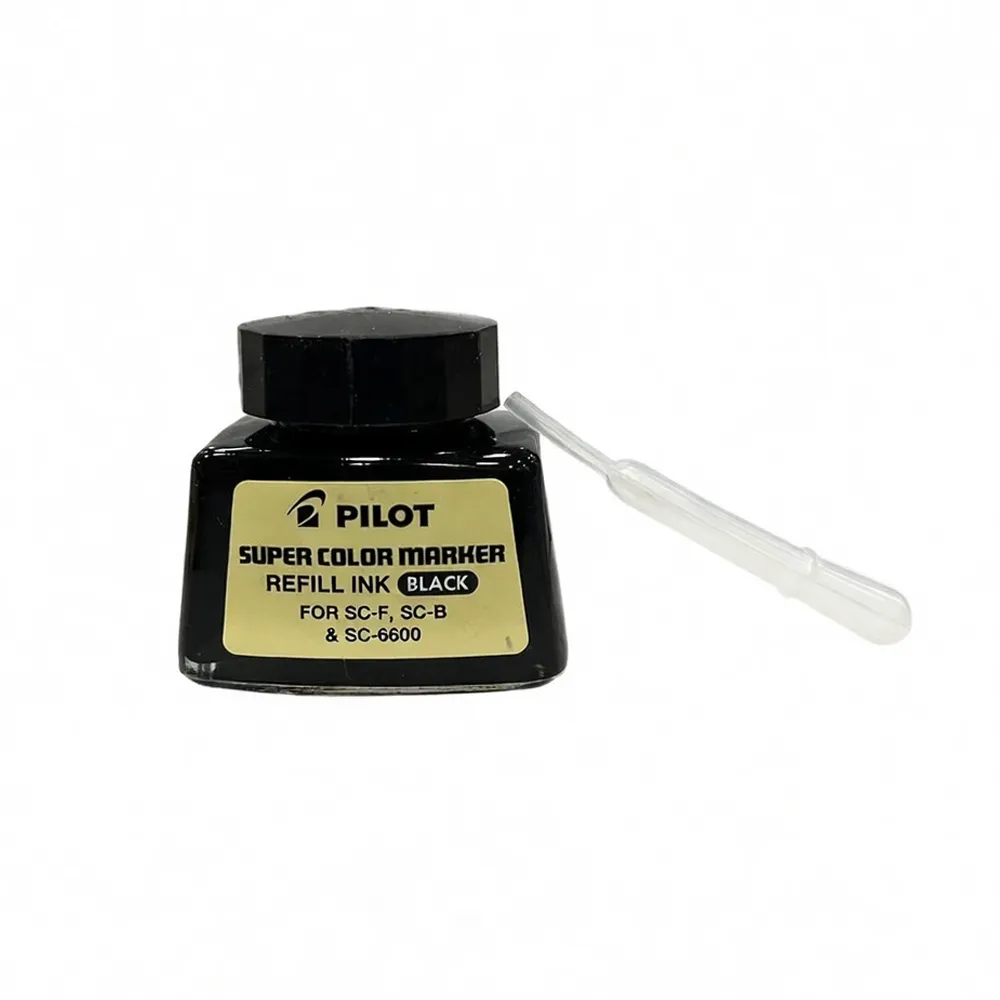 Pilot SC660BLK Refillable Black Super Color Jumbo Marker