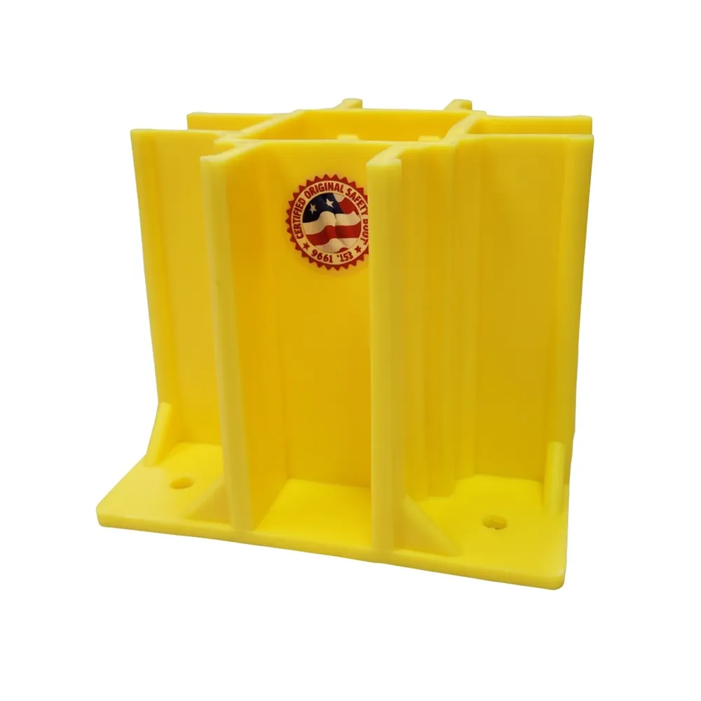 Safety Railing Boots Safety Boot Guardrail System Reusable OSHA Compliant Base (4-Pack ...