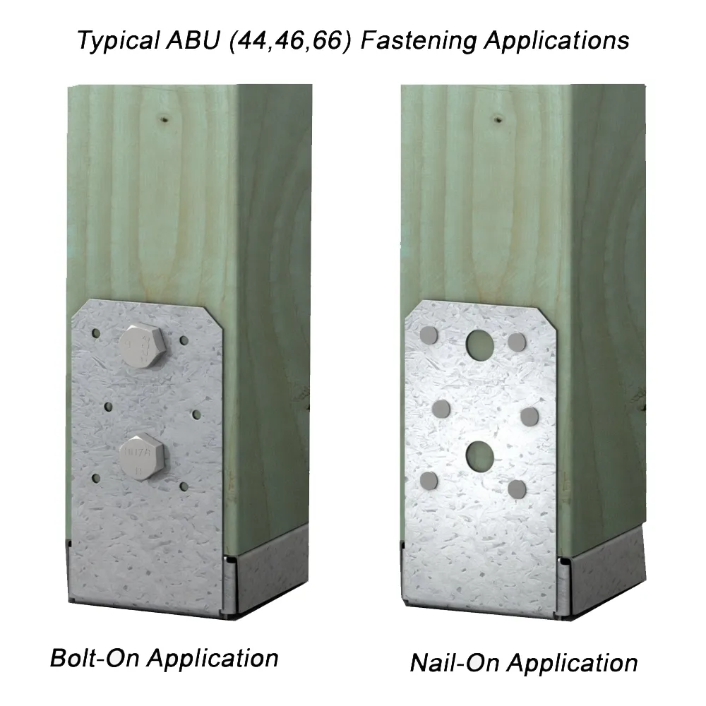Simpson Strong-Tie ABU44Z ZMax® Adjustable 4x4 Post Base