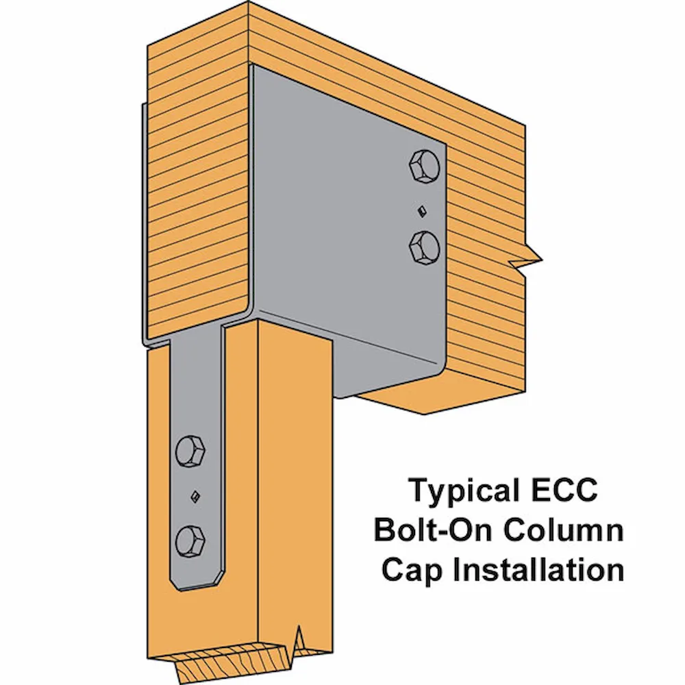 Hc Column Simpson Strong-Tie ECC66 End Column Cap – 6x Beam to 6x Post ...