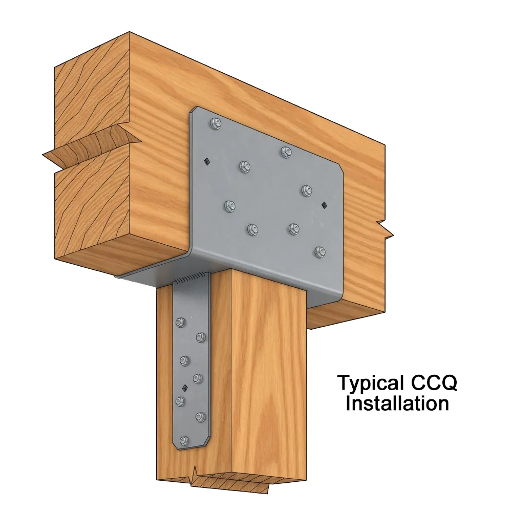 Simpson Strong-Tie CCQ44-SDS2.5HDG Column Cap with SDS Screws