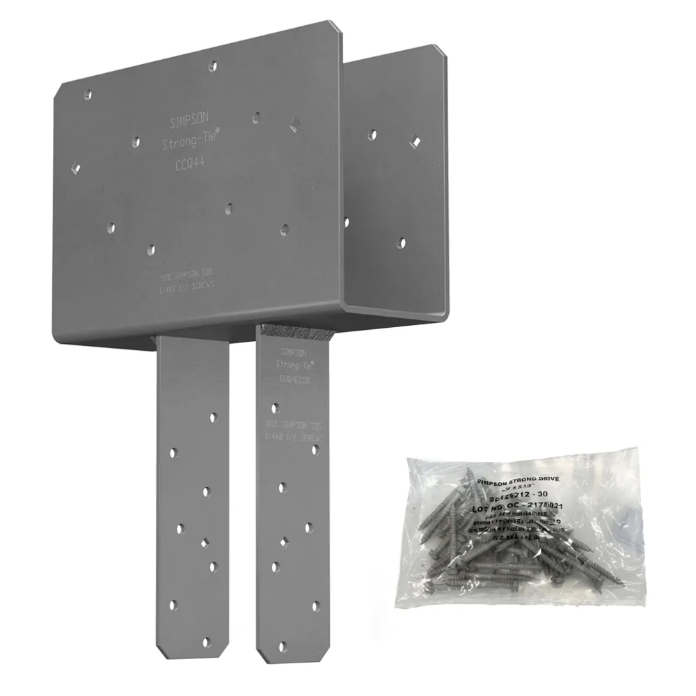 すうぃっち様　1104545 天板金網ダブル　コーキング Simpson Strong-Tie CCQ44SDS2.5 Column Cap with SDS Screws