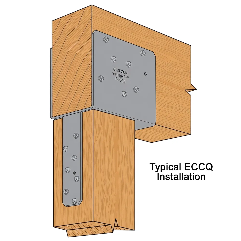 Simpson Strong-Tie ECCQ78SDS2.5 End Column Cap with SDS Screws