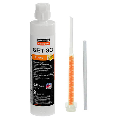 Simpson Strong-Tie SET3G10 Single Tube Epoxy Anchor Adhesive - 8.5 oz.