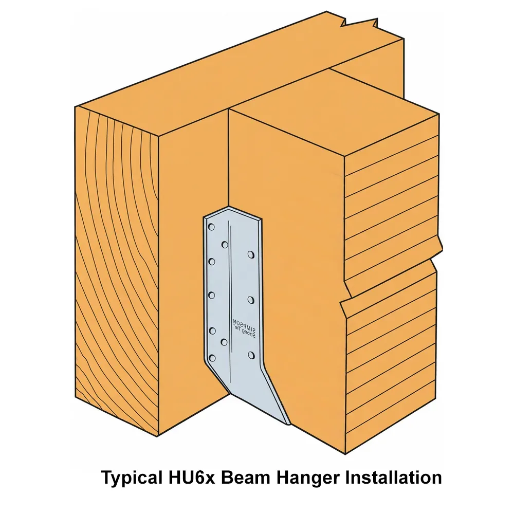 Simpson Strong-Tie HU68Z ZMAX Heavy Beam Hanger | Available from