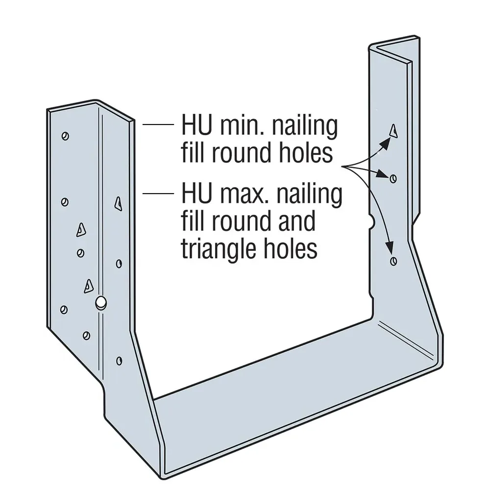 Simpson Strong-Tie HU68Z ZMAX Heavy Beam Hanger | Available from