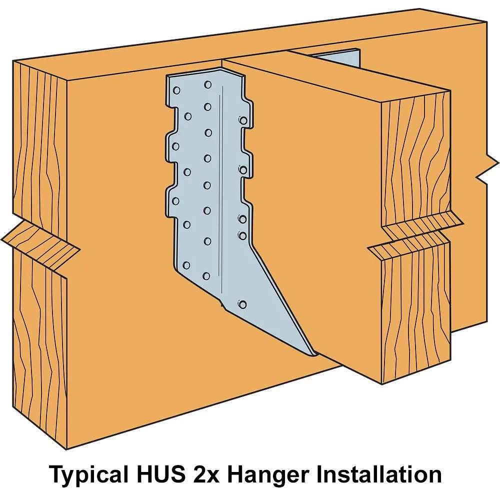 Simpson Strong-Tie HUS26Z ZMax® Double Shear Joist Hanger 2 x 6 or