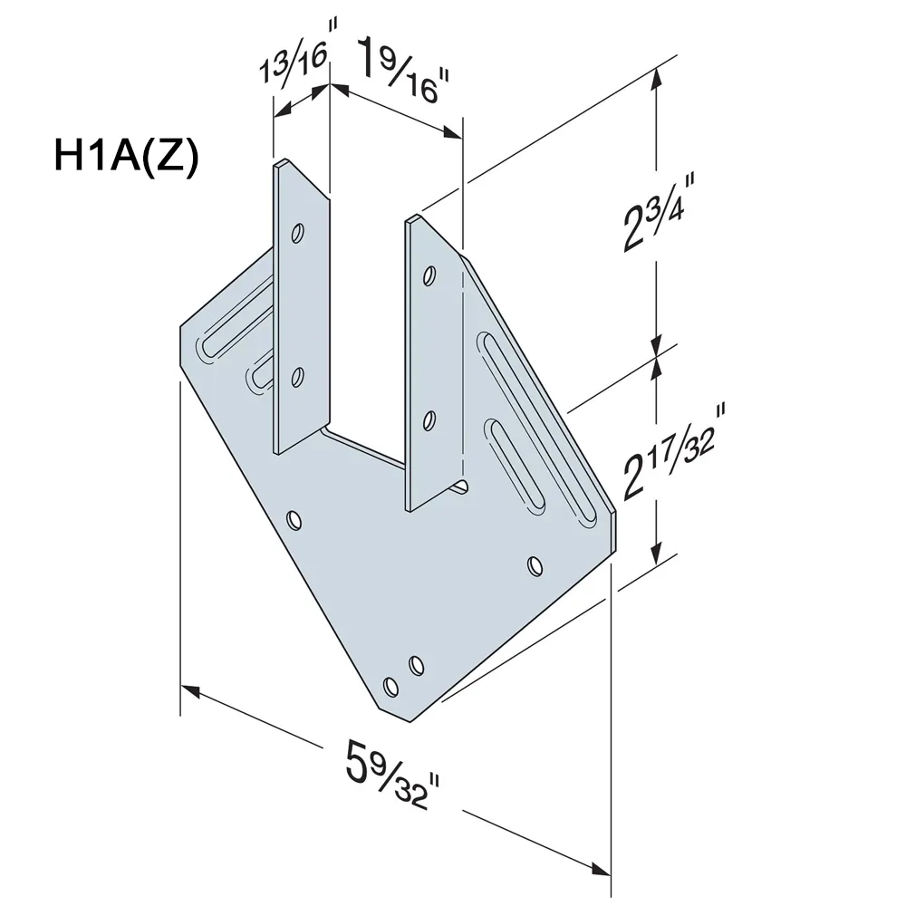 Simpson Strong-Tie H1AZ ZMax® Hurricane Clip | Available from DHC