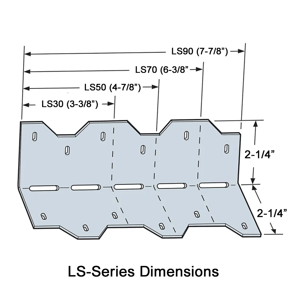 Simpson Strong-Tie LS90Z ZMax® Skewable Angle | Available from DHC