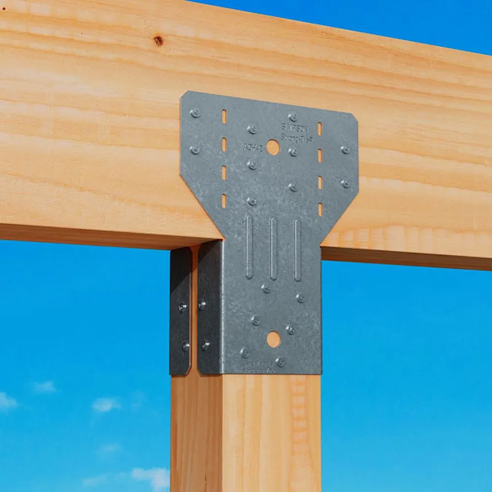 Simpson Strong-Tie ACH6Z ZMAX Regular Split Post Caps (Pair) – 6x