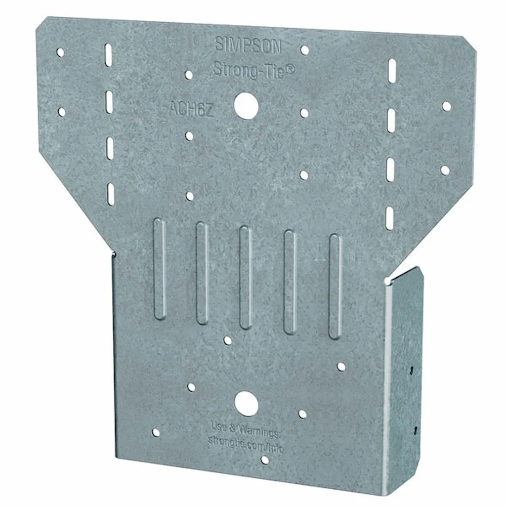 Simpson Strong-Tie ACH6Z ZMAX Regular Split Post Caps (Pair) – 6x