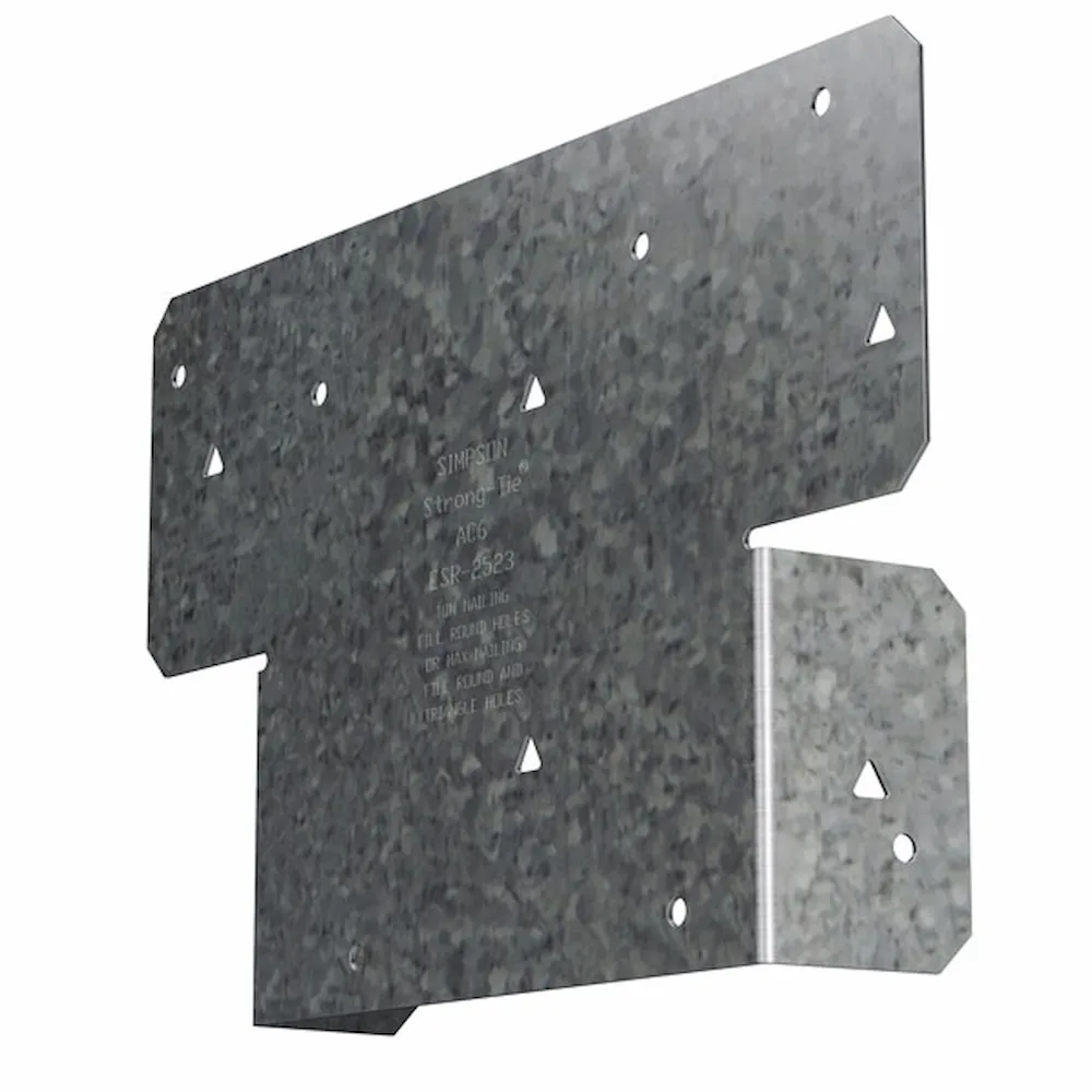 Simpson Strong-Tie AC6Z ZMAX Split Post Caps (Pair) – 6x Beam to