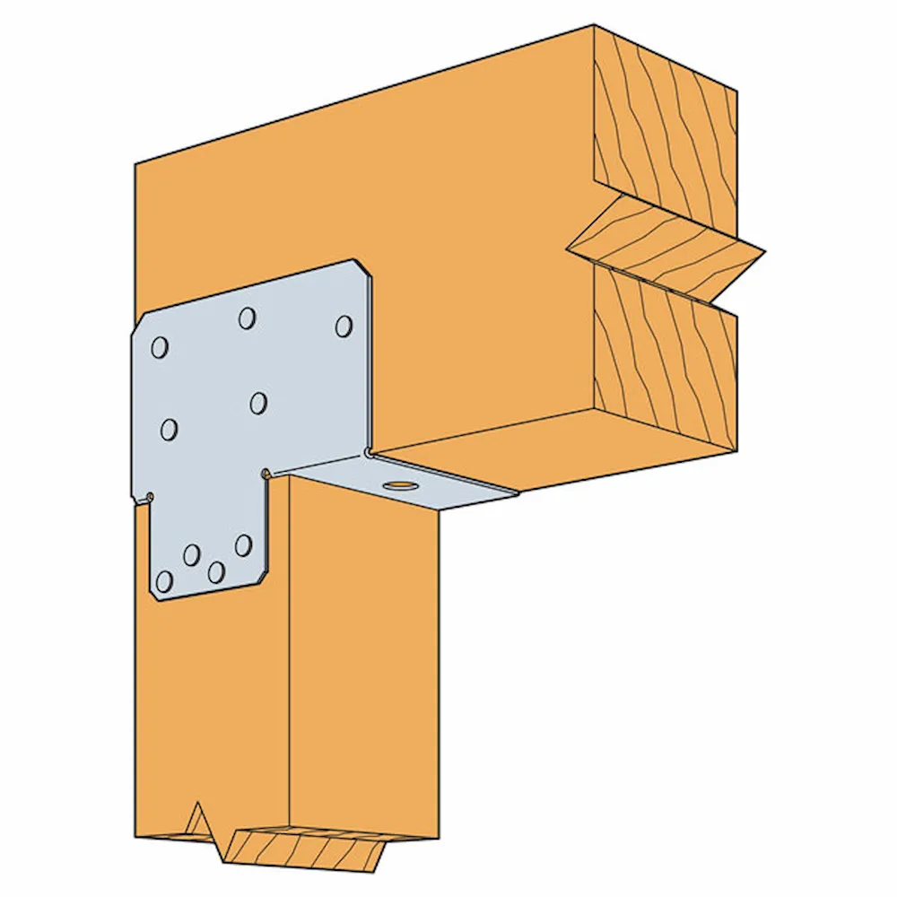 Simpson Strong-Tie EPC6Z ZMAX 6x End Post Cap – 6x Beam to 6x Post
