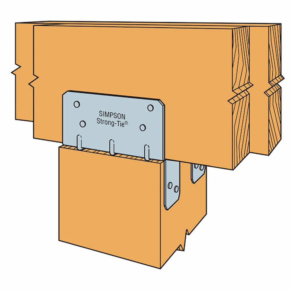 Simpson Strong-Tie LPC6Z ZMAX Post Cap – Adjustable 6x Beam/Joist