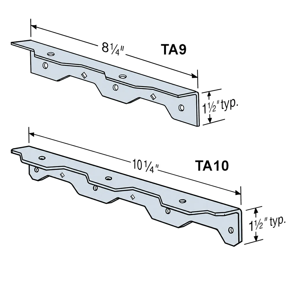 Simpson Strong-Tie TA9ZKT ZMAX® Staircase Angle Kit (2 Angles with
