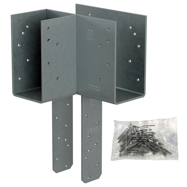 Simpson Strong-Tie ECCLLQ444SDS Corner Column Caps with SDS
