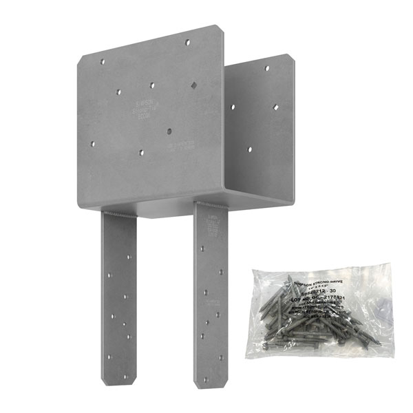ミート Simpson Strong-Tie ECCQ66-SDS2.5HDG End Column Cap with SDS
