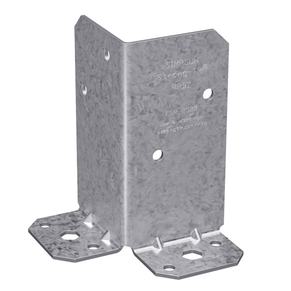 Simpson Strong-Tie RPBZ ZMax® Retrofit Post Plate