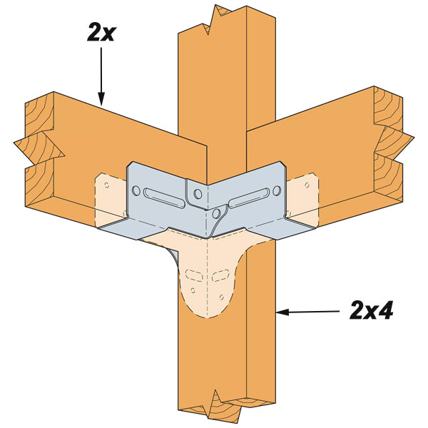 ＊しず＊　0218 Simpson Strong-Tie RTC2Z ZMax Rigid Tie® Corner Connector