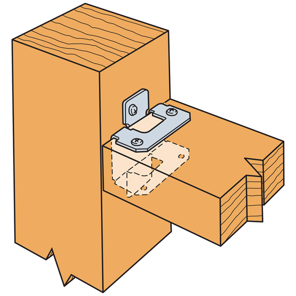 Simpson Strong-Tie RTRZ ZMax® Rigid Tie® Rail Connector