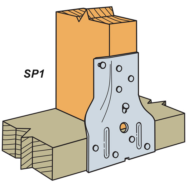 Simpson Strong-Tie SP1 Stud Plate Tie