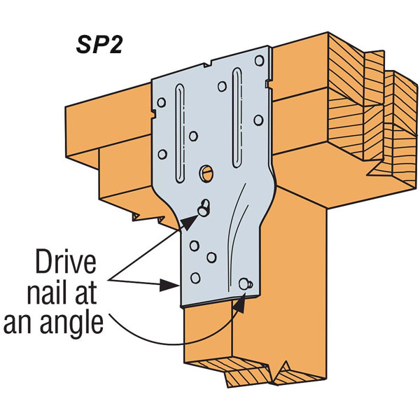 Simpson Strong-Tie SP2 Stud Plate Tie